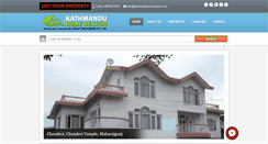 Desktop Screenshot of kathmanduhomesearch.com